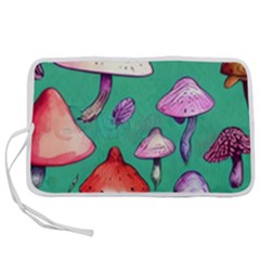 Goblin Mushroom Forest Boho Witchy Pen Storage Case (m) by GardenOfOphir