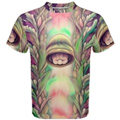 Mystic Mushroom Men s Cotton Tee by GardenOfOphir