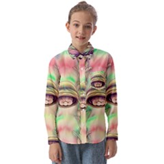 Mystic Mushroom Kids  Long Sleeve Shirt by GardenOfOphir