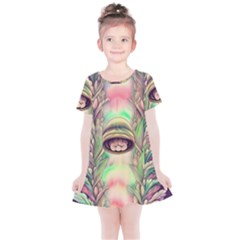 Mystic Mushroom Kids  Simple Cotton Dress by GardenOfOphir