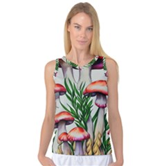 Forest Fungi Women s Basketball Tank Top by GardenOfOphir