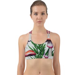 Forest Fungi Back Web Sports Bra by GardenOfOphir