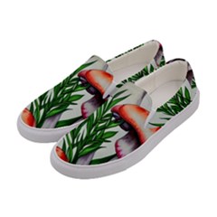 Forest Fungi Women s Canvas Slip Ons by GardenOfOphir