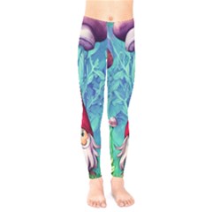 Mushroom Magic Kids  Leggings by GardenOfOphir