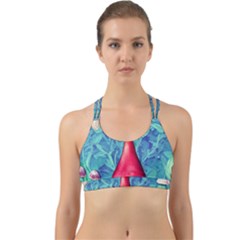 Mushroom Magic Back Web Sports Bra by GardenOfOphir