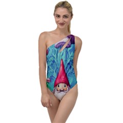 Mushroom Magic To One Side Swimsuit by GardenOfOphir