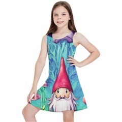 Mushroom Magic Kids  Lightweight Sleeveless Dress by GardenOfOphir