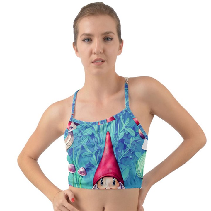 Mushroom Magic Mini Tank Bikini Top