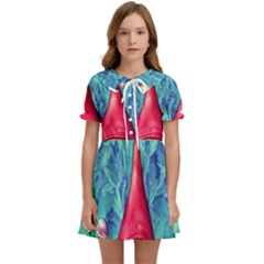 Mushroom Magic Kids  Sweet Collar Dress