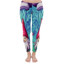 Mushroom Magic Classic Winter Leggings by GardenOfOphir