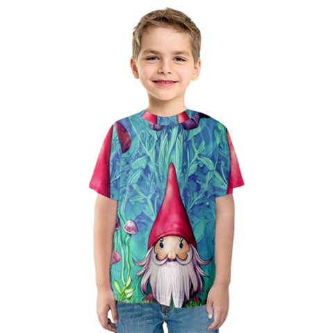 Mushroom Magic Kids  Sport Mesh Tee by GardenOfOphir