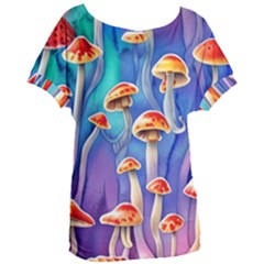 Tiny Toadstools Women s Oversized Tee by GardenOfOphir