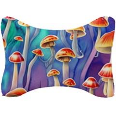 Tiny Toadstools Seat Head Rest Cushion by GardenOfOphir