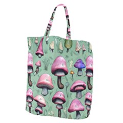 Boho Woods Mushroom Giant Grocery Tote by GardenOfOphir