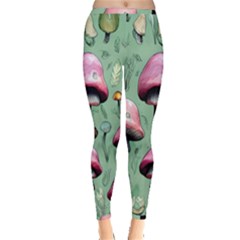 Boho Woods Mushroom Inside Out Leggings by GardenOfOphir