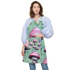 Boho Woods Mushroom Pocket Apron by GardenOfOphir