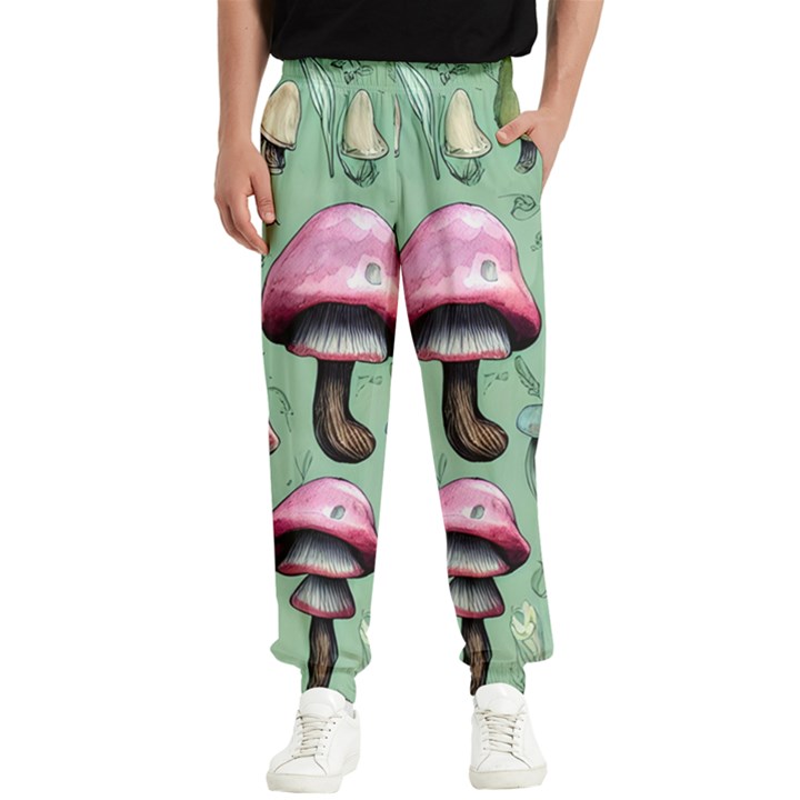 Boho Woods Mushroom Men s Elastic Waist Pants