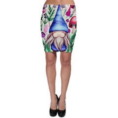 Tiny Mushroom Forest Scene Bodycon Skirt by GardenOfOphir