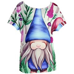 Tiny Mushroom Forest Scene Women s Oversized Tee by GardenOfOphir