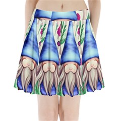 Tiny Mushroom Forest Scene Pleated Mini Skirt by GardenOfOphir