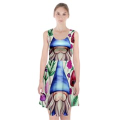 Tiny Mushroom Forest Scene Racerback Midi Dress by GardenOfOphir