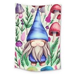 Tiny Mushroom Forest Scene Large Tapestry by GardenOfOphir