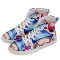 Tiny Mushroom Forest Scene Women s Hi-Top Skate Sneakers View2