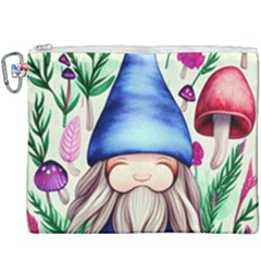 Tiny Mushroom Forest Scene Canvas Cosmetic Bag (xxxl) by GardenOfOphir