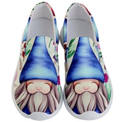 Tiny Mushroom Forest Scene Men s Lightweight Slip Ons by GardenOfOphir