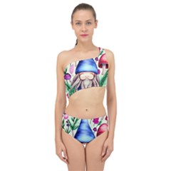 Tiny Mushroom Forest Scene Spliced Up Two Piece Swimsuit by GardenOfOphir