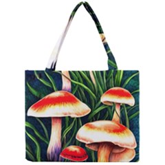 Mushroom Fairy Garden Mini Tote Bag by GardenOfOphir