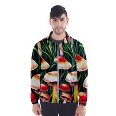 Mushroom Fairy Garden Men s Windbreaker by GardenOfOphir