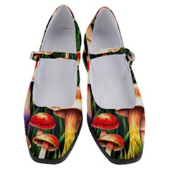 Mushroom Fairy Garden Women s Mary Jane Shoes by GardenOfOphir