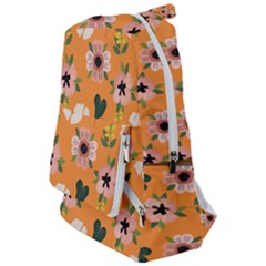 Flower Orange Pattern Floral Travelers  Backpack by Dutashop