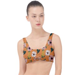 Flower Orange Pattern Floral The Little Details Bikini Top