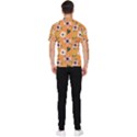 Flower Orange Pattern Floral Men s Short Sleeve Rash Guard View2