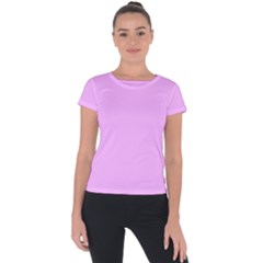 Blossom Pink	 - 	short Sleeve Sports Top