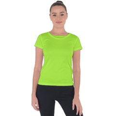 Lizard Green	 - 	short Sleeve Sports Top by ColorfulSportsWear