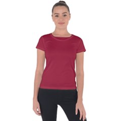 Chili Pepper Red	 - 	short Sleeve Sports Top by ColorfulSportsWear