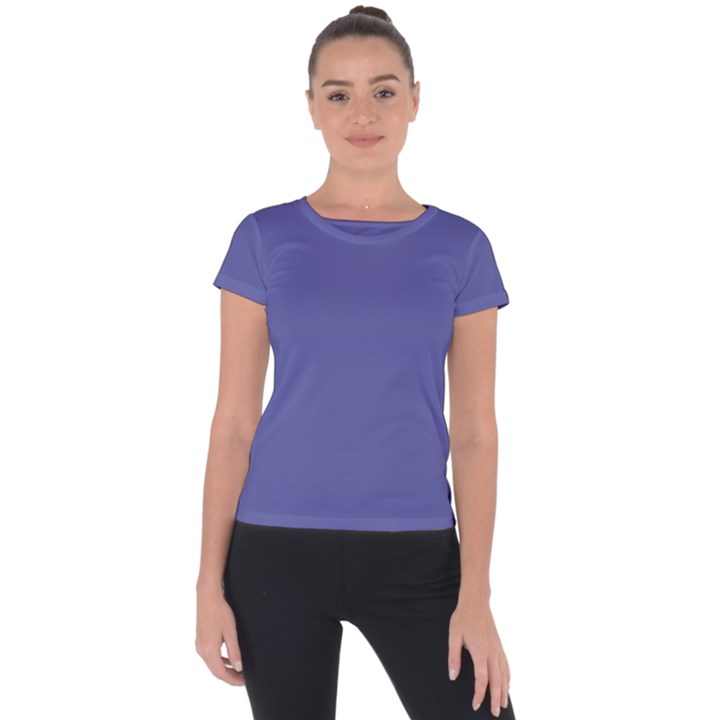 Blue Iris	 - 	Short Sleeve Sports Top