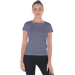 Mist Blue	 - 	short Sleeve Sports Top by ColorfulSportsWear