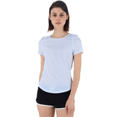 Clear Water Blue	 - 	back Cut Out Sport Tee by ColorfulSportsWear