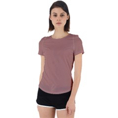 Blast Off Bronze Brown	 - 	back Cut Out Sport Tee by ColorfulSportsWear