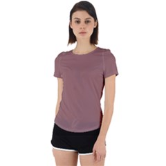 Copper Rose Brown	 - 	back Cut Out Sport Tee by ColorfulSportsWear