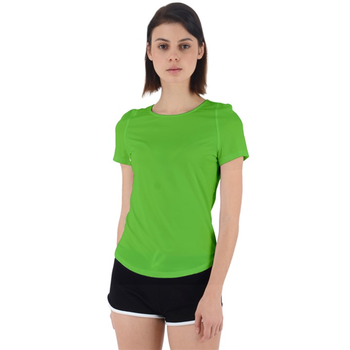 Jasmine Green	 - 	Back Cut Out Sport Tee