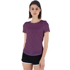 Old Mauve Purple	 - 	back Cut Out Sport Tee by ColorfulSportsWear