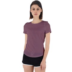 Rosy Finch Brown	 - 	back Cut Out Sport Tee by ColorfulSportsWear