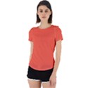 Soda Orange	 - 	Back Cut Out Sport Tee View1