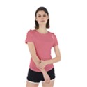 Light Coral	 - 	Back Cut Out Sport Tee View2