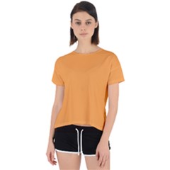 Neon Carrot Orange	 - 	open Back Sport Tee by ColorfulSportsWear